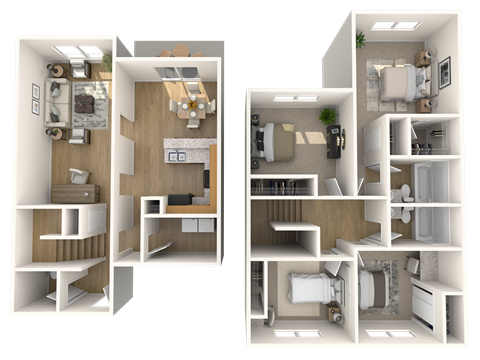 Lombard Deluxe Floor Plan at Villages at Morgan Metro, Maryland